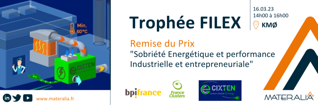 Remise Trophée FILEX "Sobriété énergétique ..." | 2023