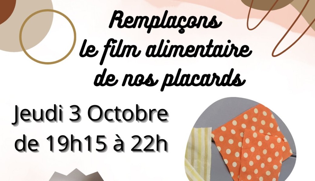 Remplaçons le film alimentaire de nos placards !