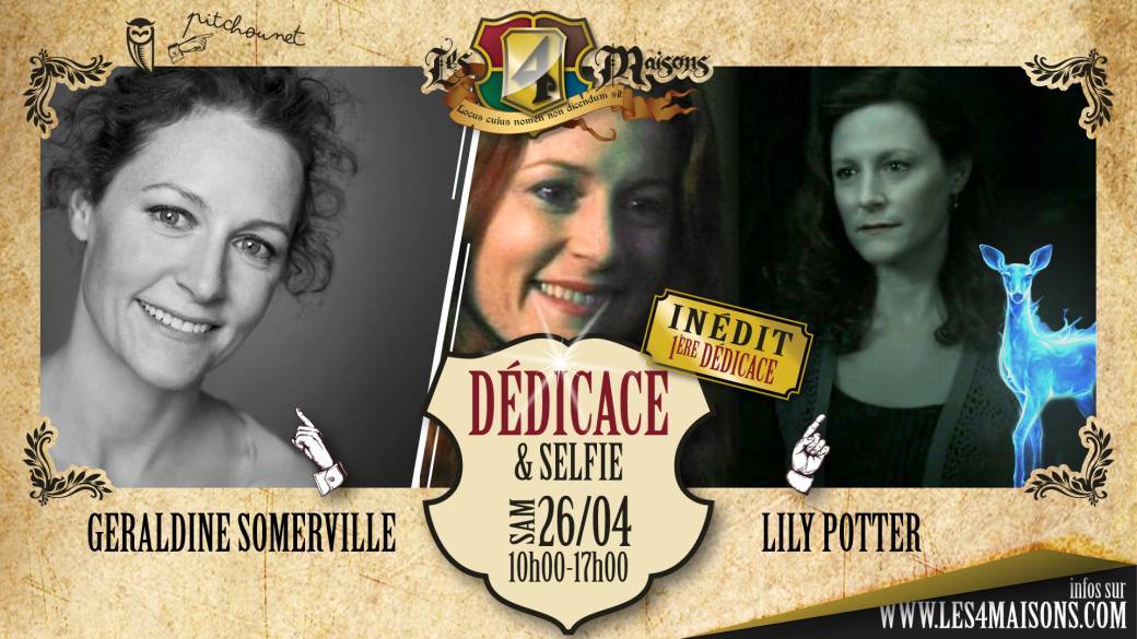 Rencontre avec Geraldine Somerville aka Lily Potter de Harry Potter à Liège