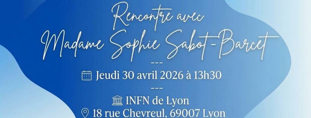 Rencontre avec Madame Sophie Sabot-Barcet