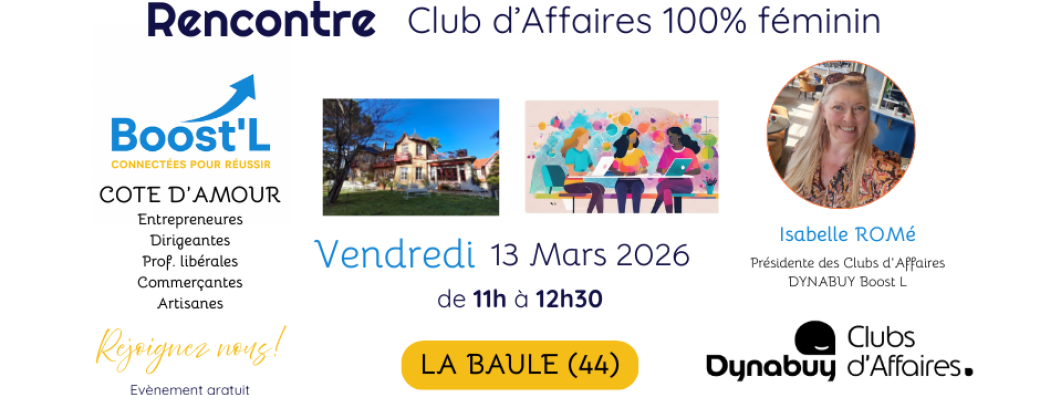 Rencontre DYNABUY Club d'affaires Boost'L Cote d'Amour 13 Mars 2026