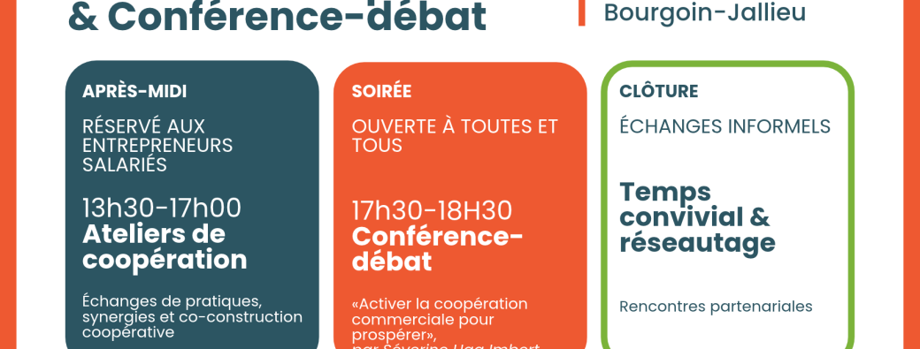 Rencontre inter-coopératives A2 et Plus × Oxalis & Conférence sur la coopération