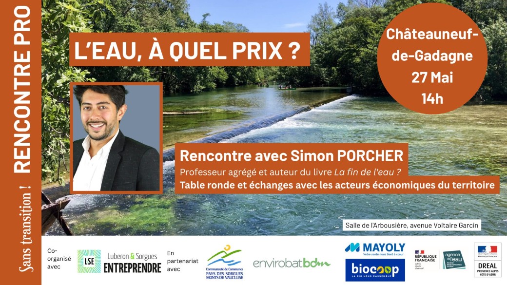 Rencontre professionnelle : L'eau, à quel prix ?