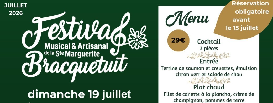 Repas de la fête patronale - Festival de la Sainte Marguerite