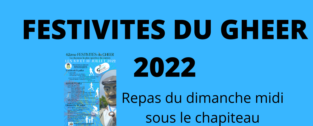 repas du dimanche midi - festivités du Gheer