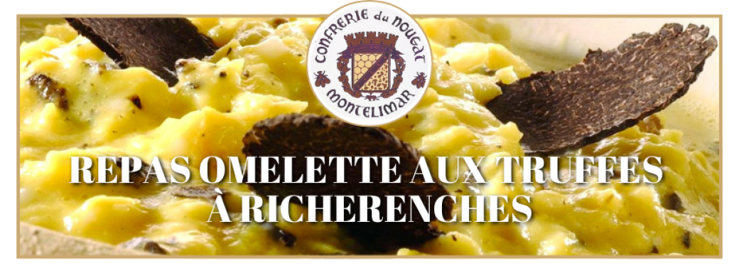 Repas Omelette aux Truffes  à Richerenches