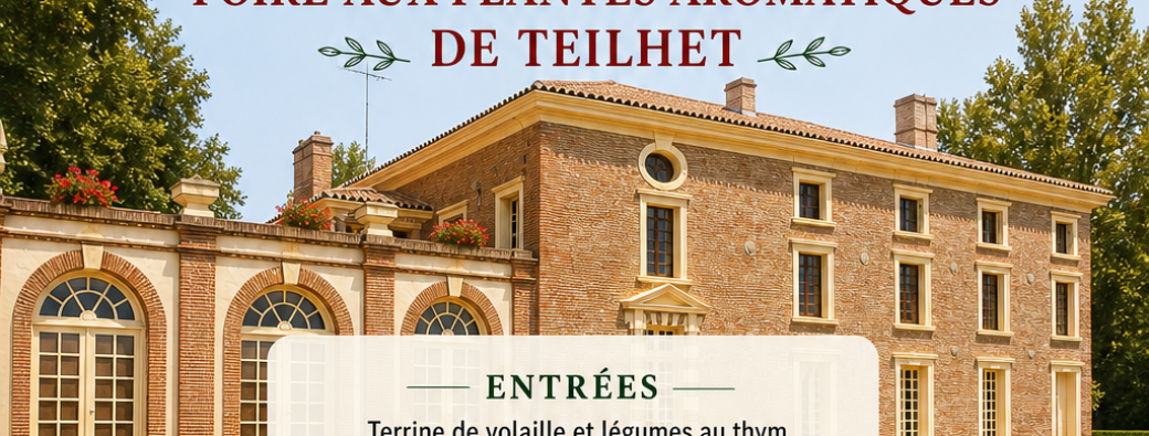 Repas sur le thème des plantes aromatiques