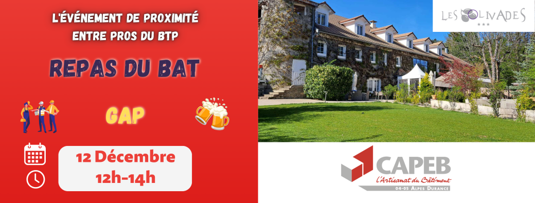 REPAS DU BAT Gap : Réseautage & Gastronomie !
