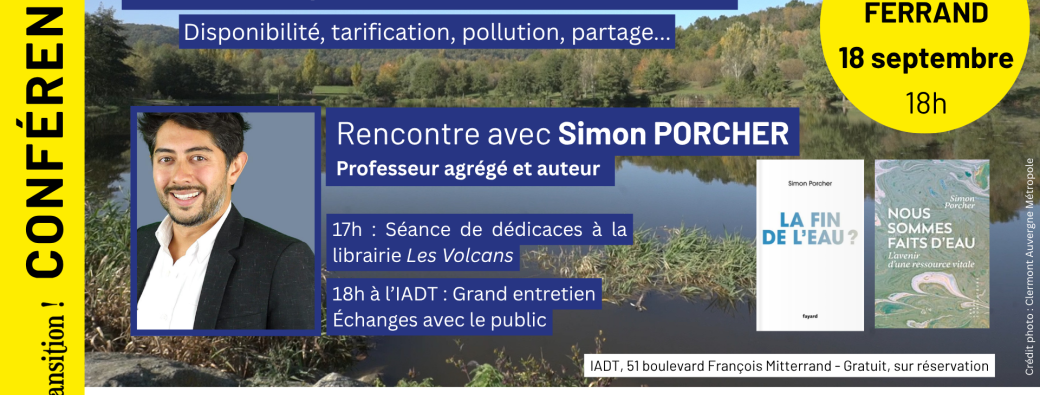 Ressource EAU : Rencontre avec Simon Porcher à Clermont-Ferrand