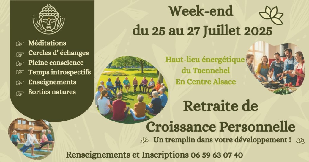 RETRAITE de CROISSANCE PERSONNELLE