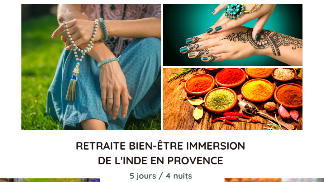 Retraite Yoga Méditation sophrologie aux couleurs de l'Inde
