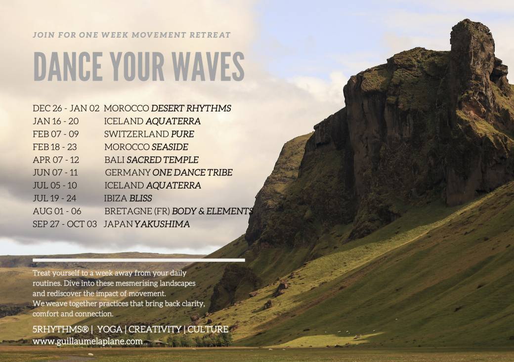 5RHYTHMS MOVEMENT RETREATS 2020 | BOOKING FEE