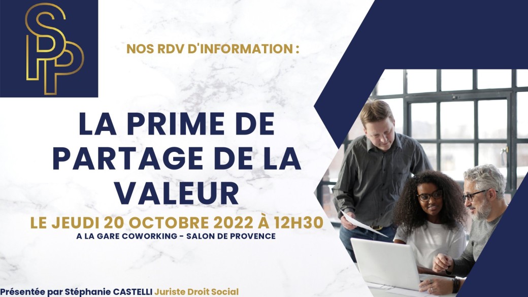 Réunion information - Prime partage de valeur