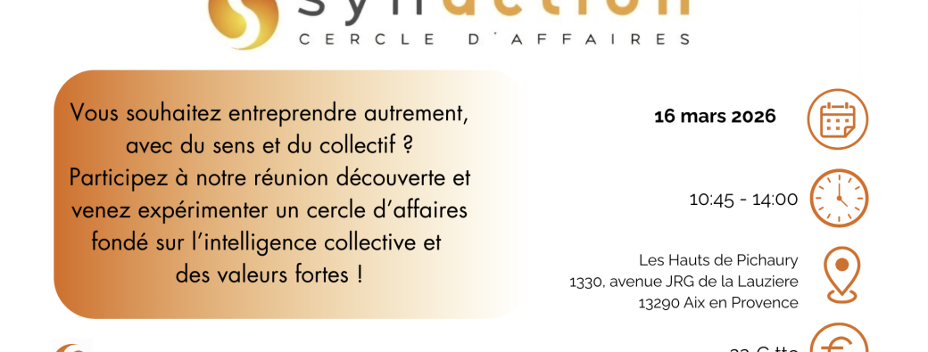 Réunion Synaction Les Milles du 16 mars 2026