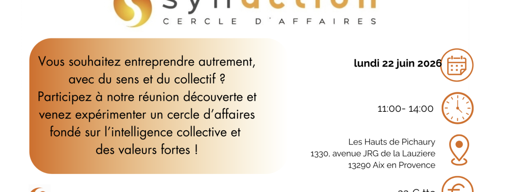 Réunion Synaction Les Milles du 22 juin 2026