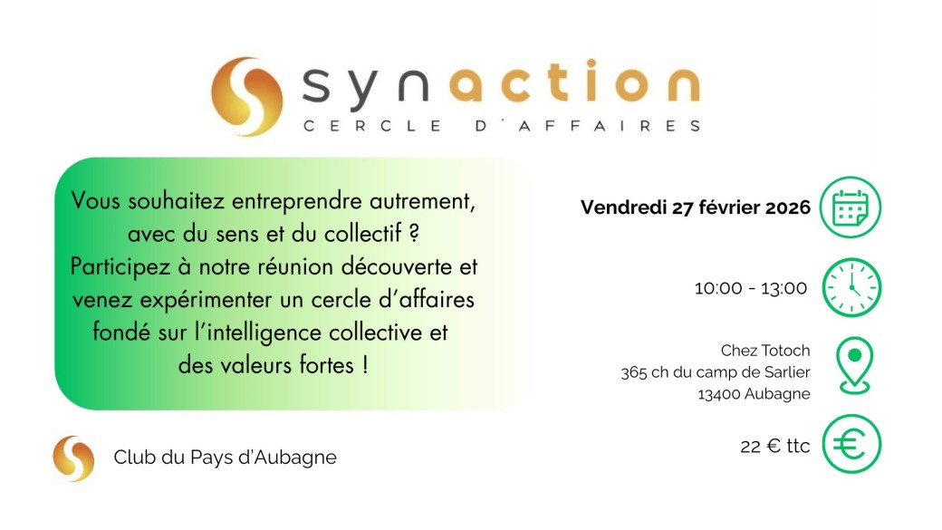 Réunion Synaction Pays d'Aubagne 27 février 2026