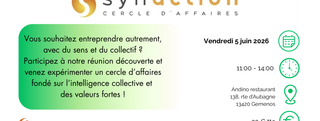Réunion Synaction Pays d'Aubagne 5 juin 2026