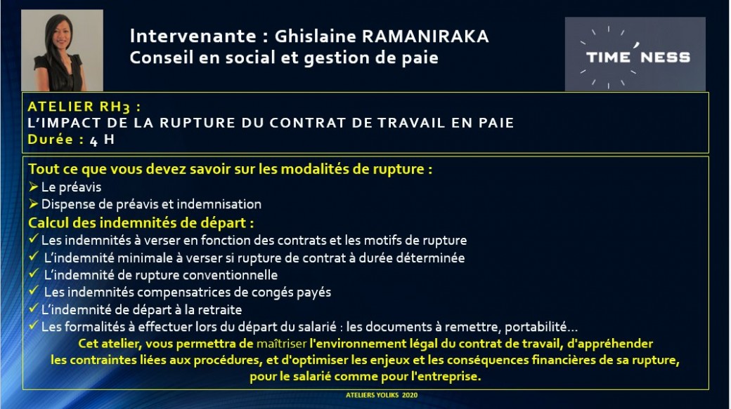 RH 3 - L'impact de la rupture du contrat de travail en paie