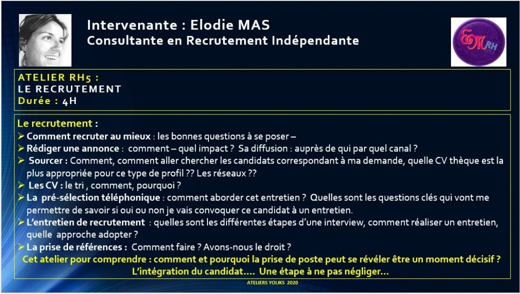 RH 5 -  Le recrutement