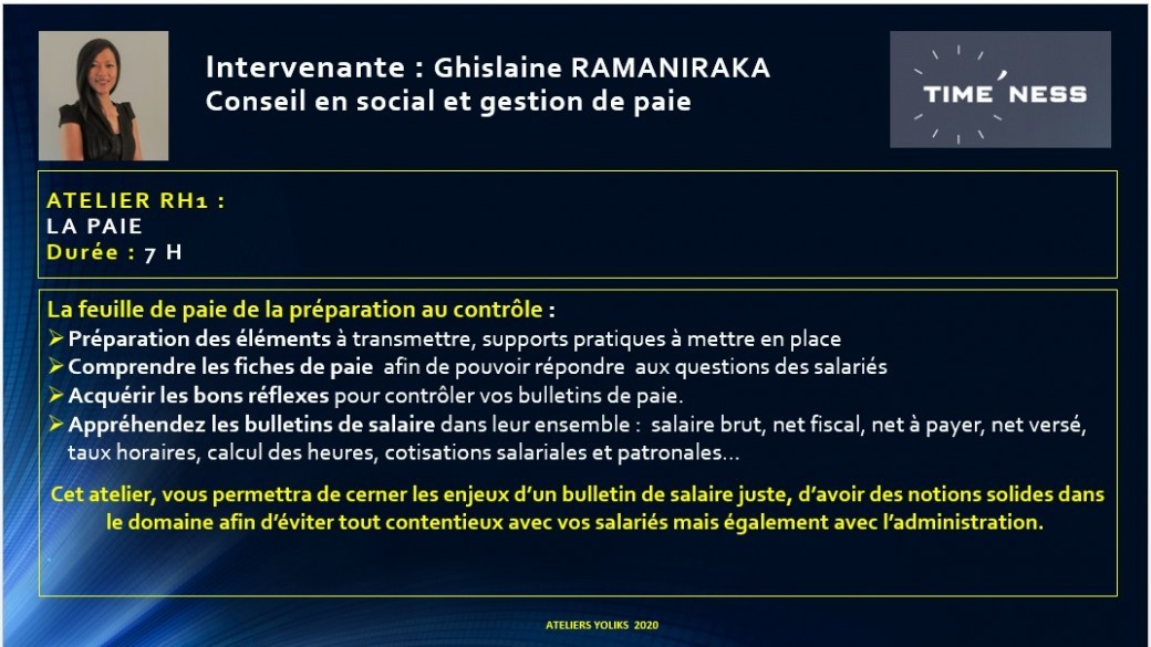 RH1 : La paie