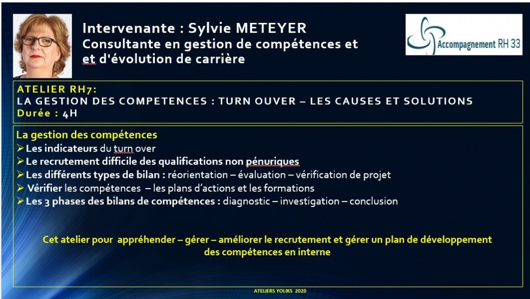 RH7 - La gestion des compétences : turn over  les causes et solutions