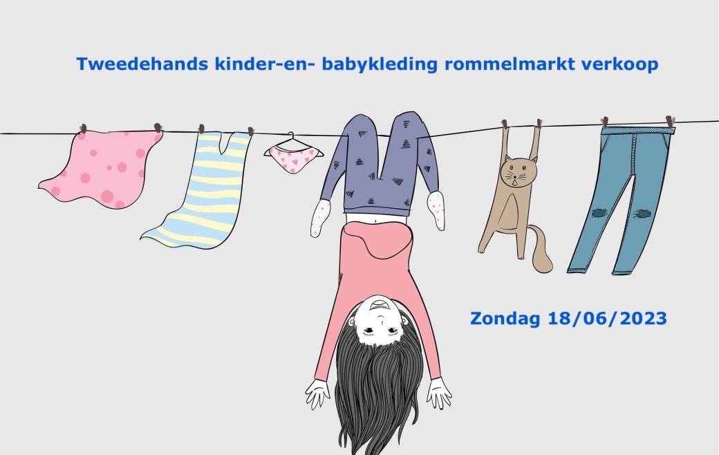 Tweedehands kinder-en- babykleding rommelmarkt verkoop