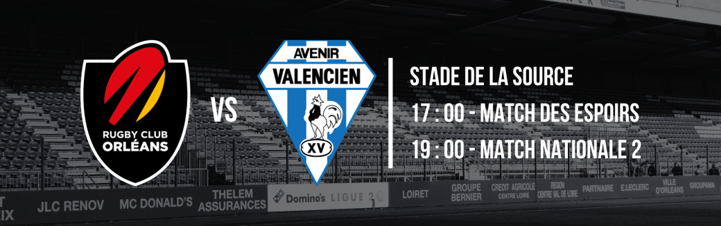Rugby Club Orléans / Avenir Valencien Rugby XV