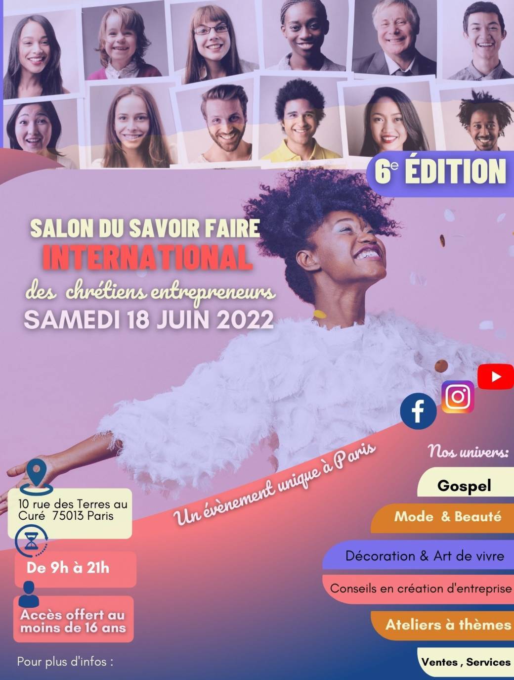 Tickets : Salon du Savoir-Faire International des Chrétiens Entrepreneurs 2022