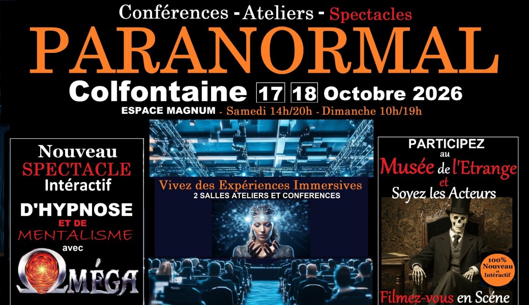 Salon Paranormal de Colfontaine  + Musée de l'Etrange (Intéractif) 