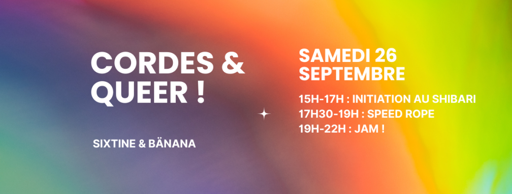 [SAM 12 DEC ] Cordes & Queer : Edition Speed Rope :)