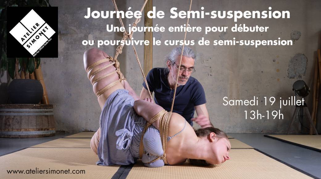 SAM 19/07 : Cours Shibari : Journée semi-suspension