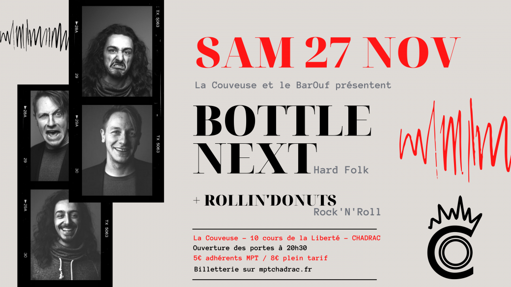 SAM 27 NOV // BOTTLE NEXT + Rollin’Donuts