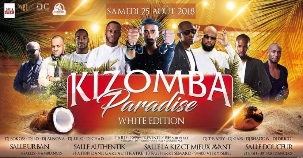 Samedi 25 Aout - White Kizomba Paradise - Station danse