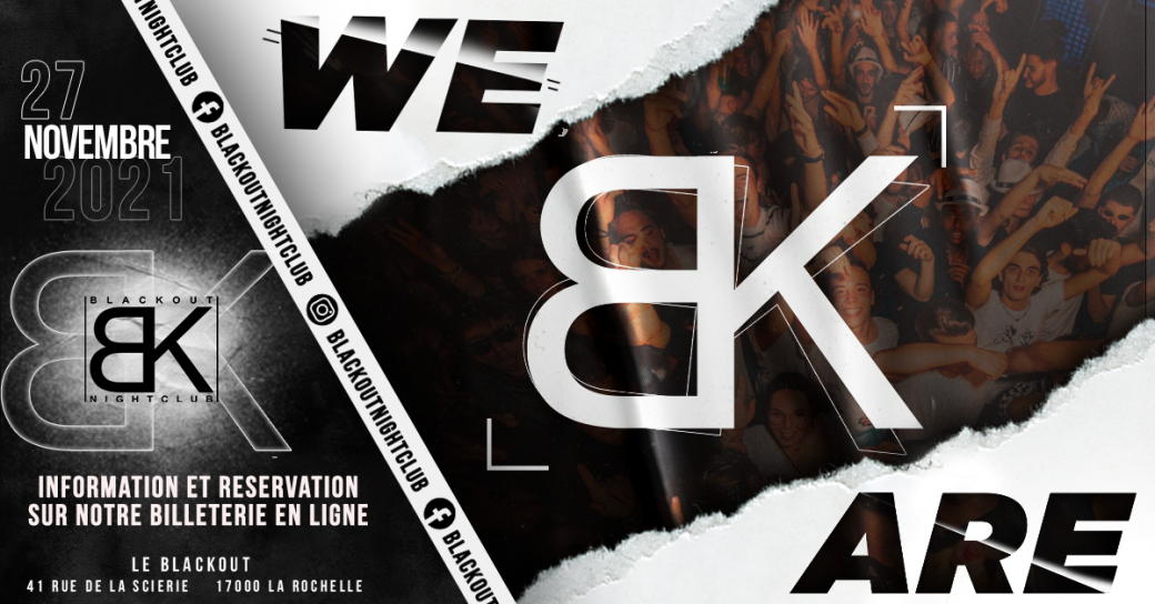 Samedi 27 Novembre - We Are Blackout