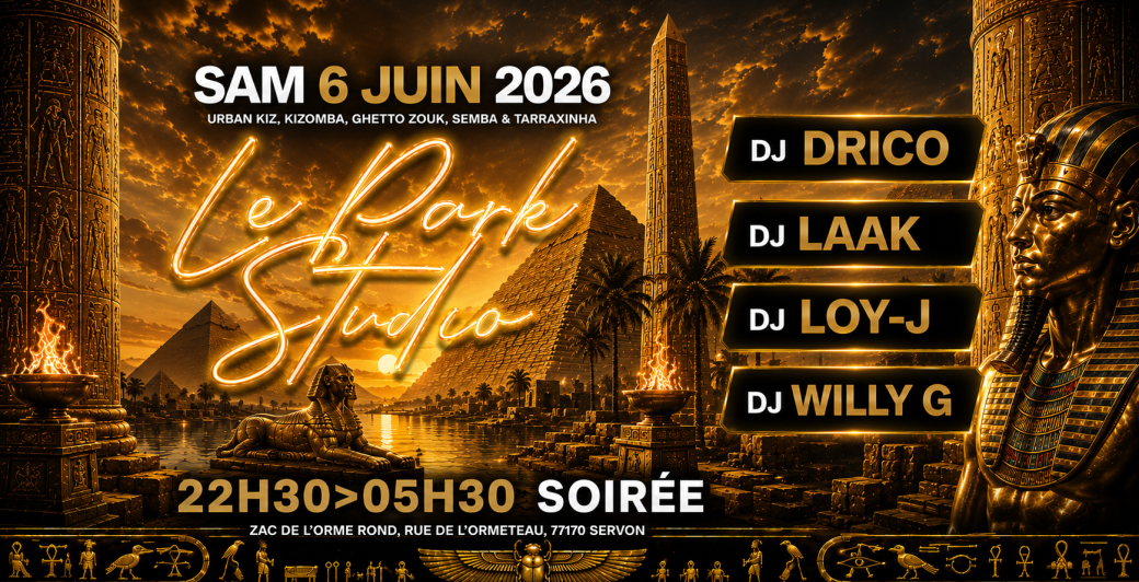 Samedi 6 Juin - Park Studio - Park Servon (77) -  2 Salles
