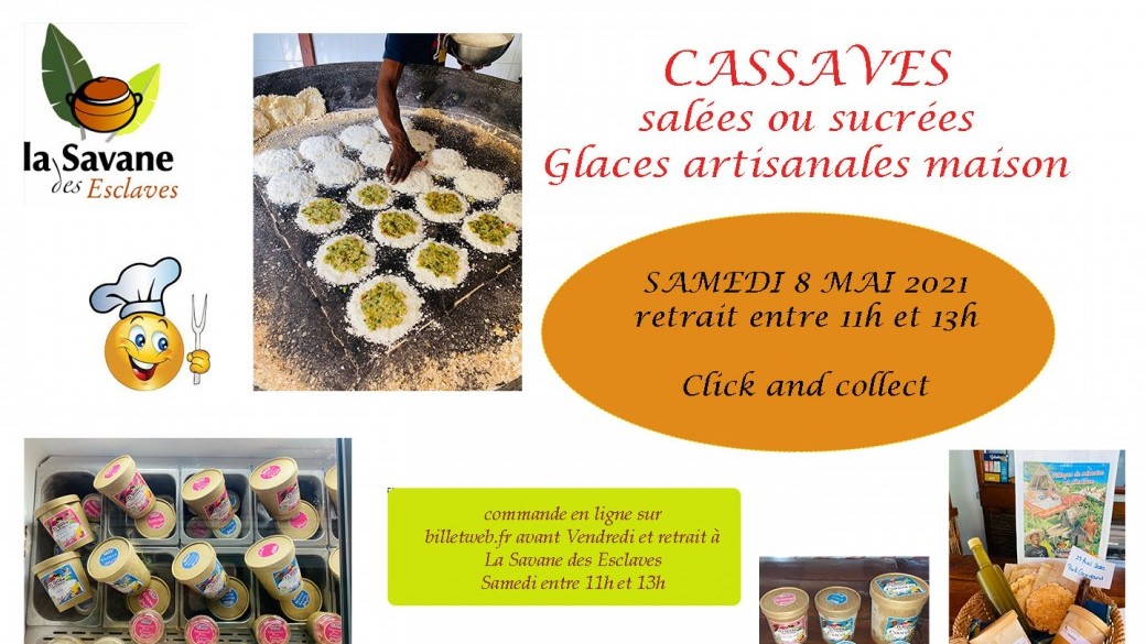 SAMEDI 8 MAI Cassaves et Glaces à emporter