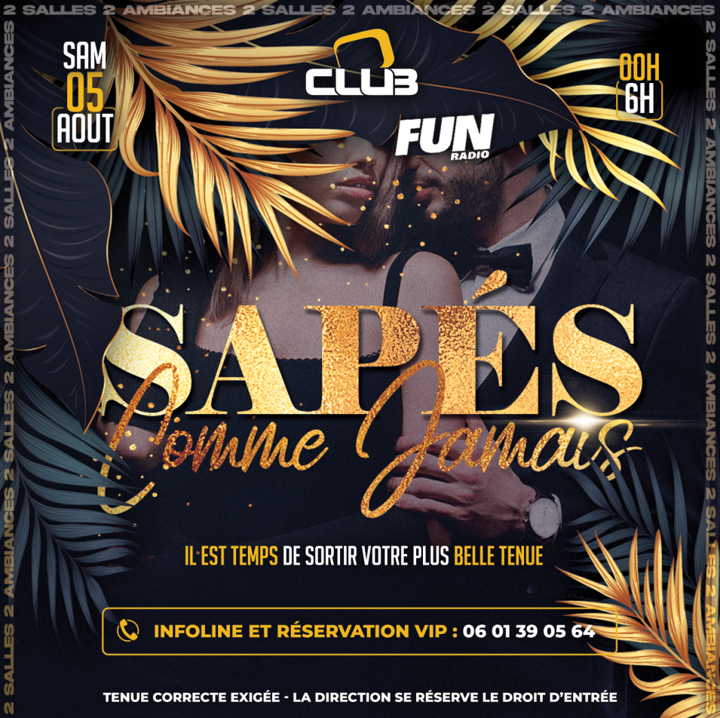 Sapés comme jamais - Free pass 00h-01h