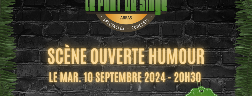 Tickets : SCENE OUVERTE HUMOUR 10/09 - Billetweb