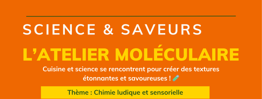 Science & saveurs : L’atelier moléculaire
