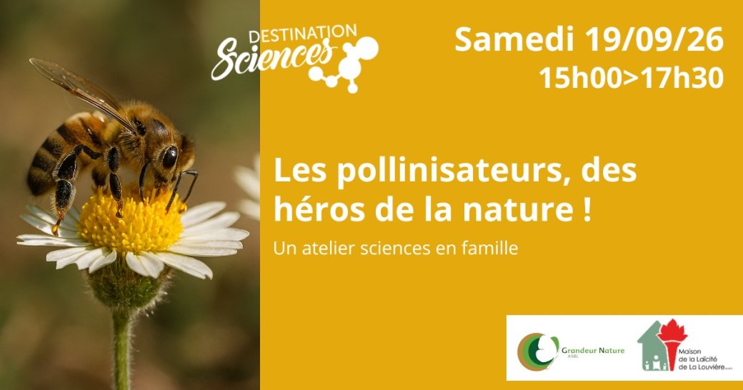 Sciences en famille : les pollinisateurs, des héros de la nature !