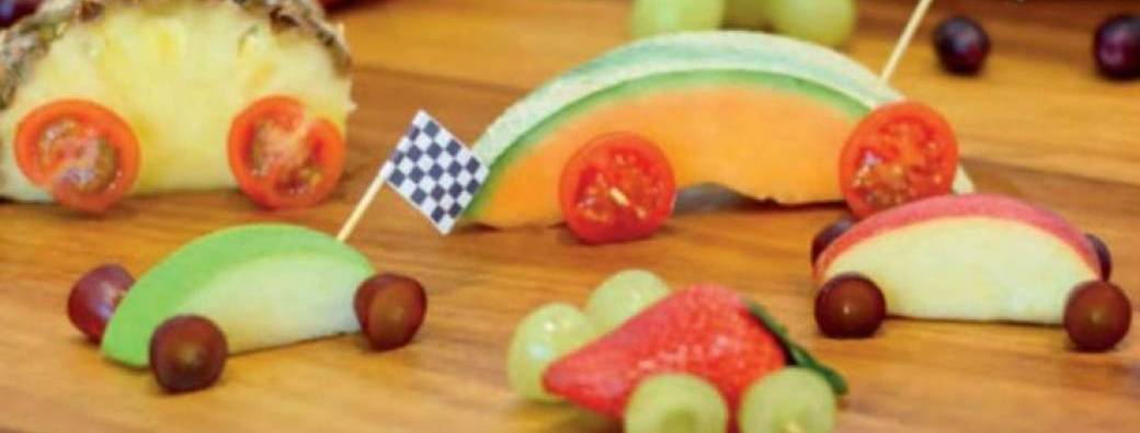 Sculpture sur fruits et légumes