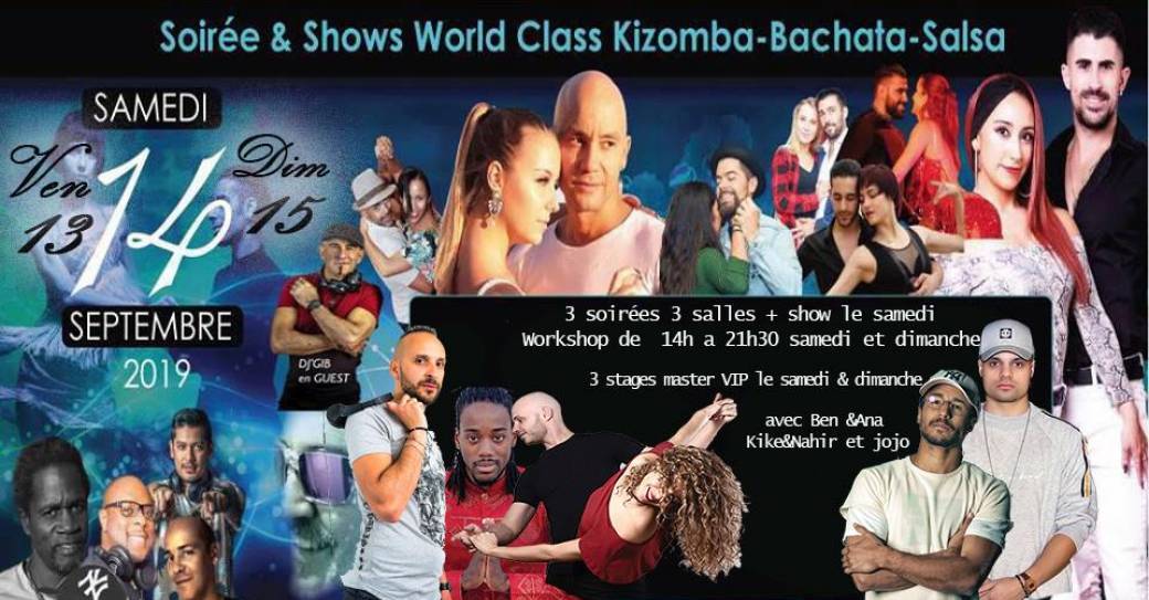  Soirees &shows World Class Kizomba & Bachata&salsa SD Partners 