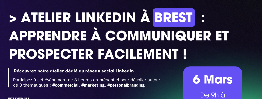 Tickets : Atelier LinkedIn : 3 heures pour décoller sur ce réseau ...