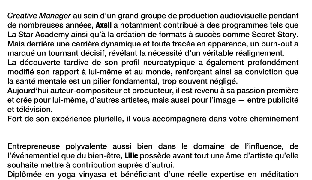 Se reconnecter à soi et libérer sa créativité : yoga, bain sonore et outils créatifs.