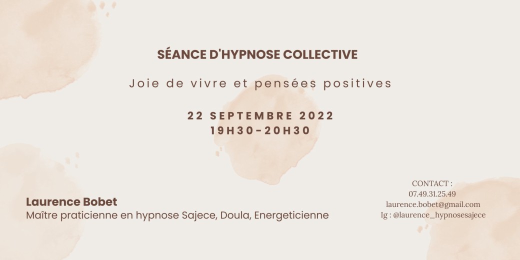 Séance collective hypnose (Chez Joïa)