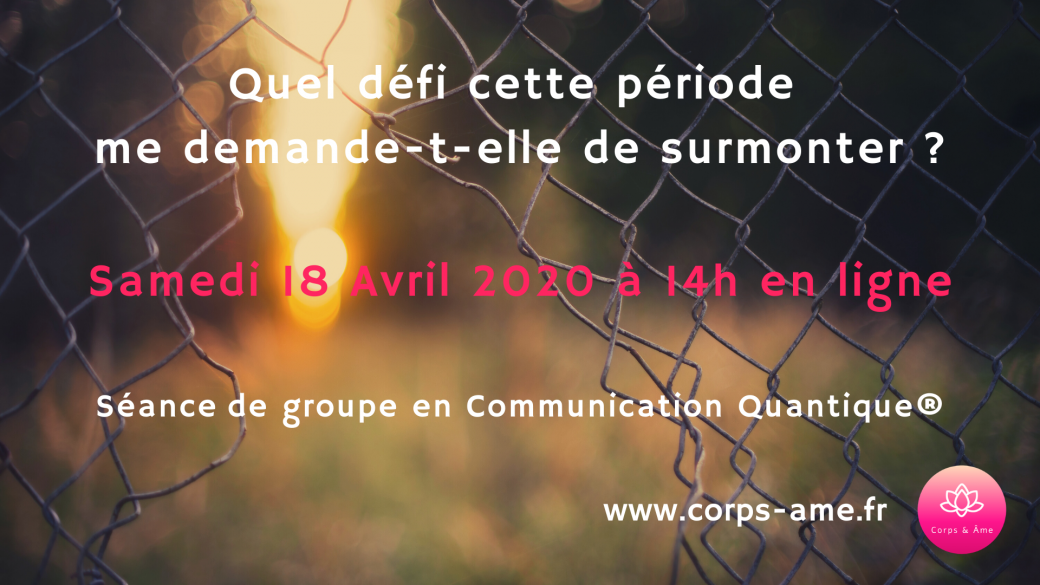 Séance de groupe : quel défi pour cette période?