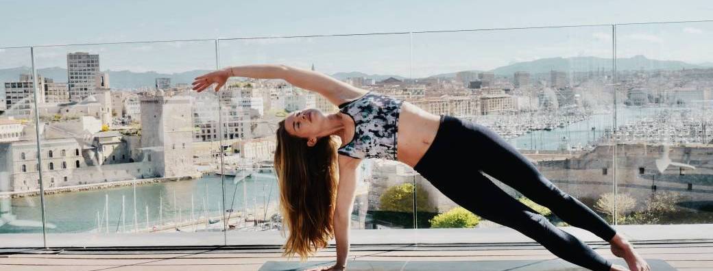 Séance de stretching au Sofitel 