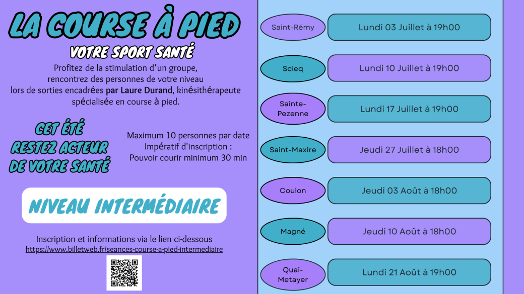 Séances Course à pied Intermédiaire