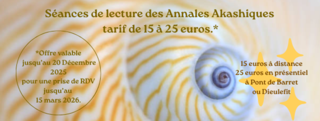 Séances de Lecture d'Annales Akashiques à prix doux
