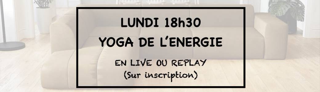 YOGA DE L'ENERGIE EN VISIO LES LUNDIS SOIR
